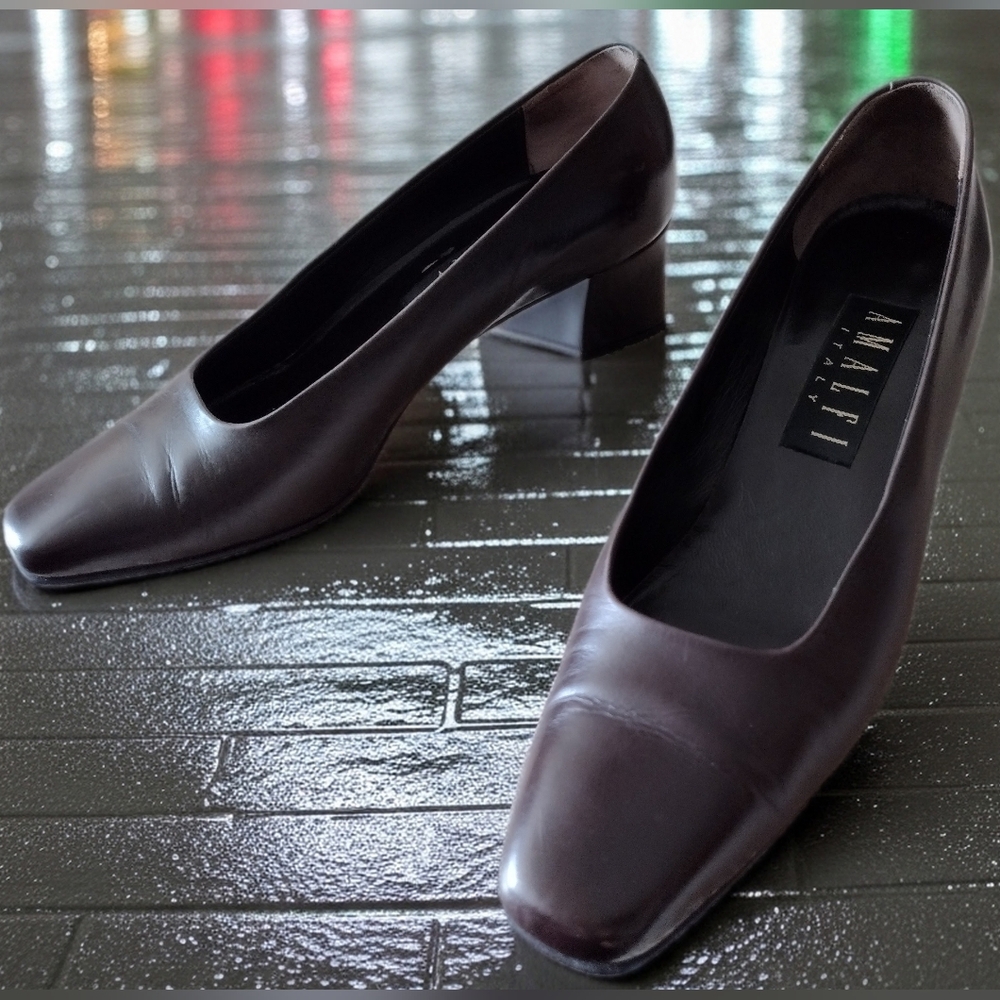 Elegant Brown Women's Shoes Amalfi Italy Size 8 AA
